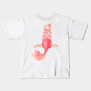 Pink Mermaid Kids T-Shirt